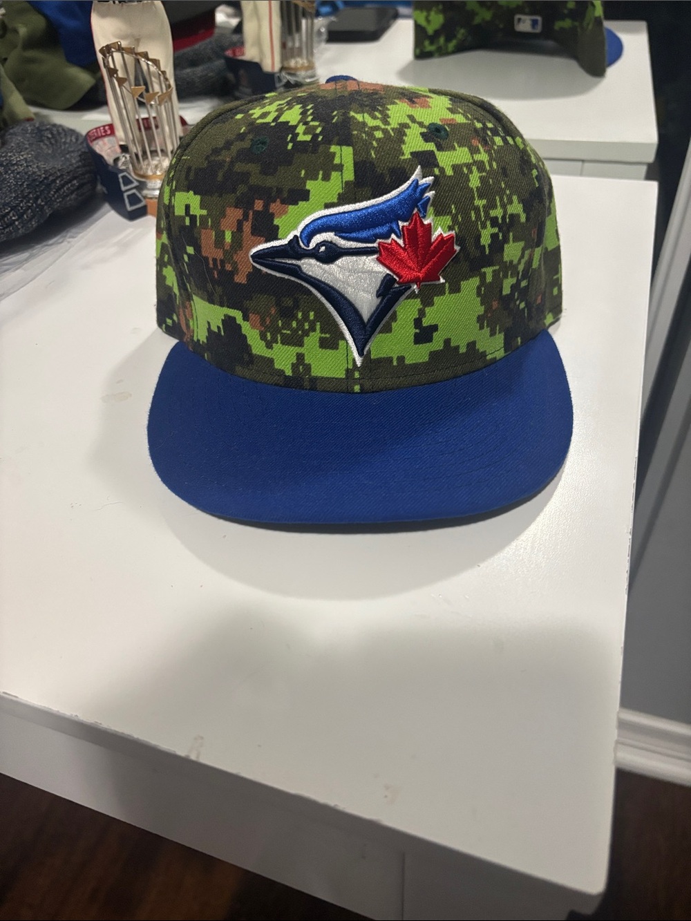 MLB Toronto Blue Jays Camouflage Snapback with Blue Visor